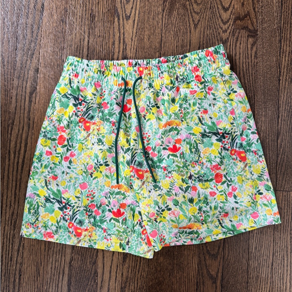 Size Small Original Use Multicolor Floral Women's Athletic Shorts